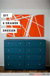 DIY eight drawer dresser modern