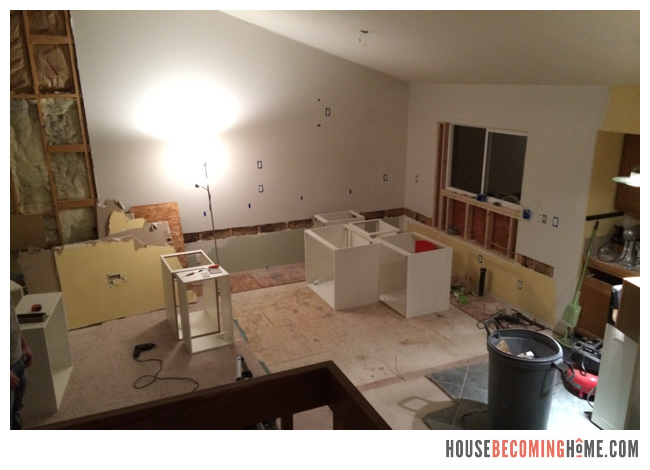 DIY Kitchen Reno demolition