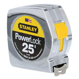 Stanley Power Lock 25' measuring tape