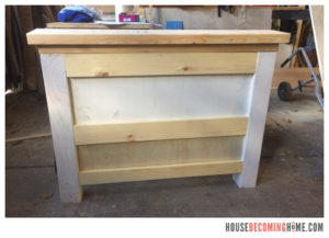 DIY Twin Bed for girl, unfinished footboard