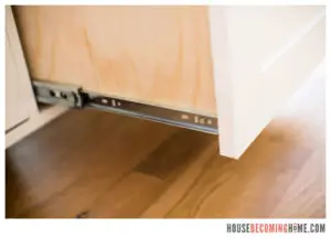drawer slide of bed drawer