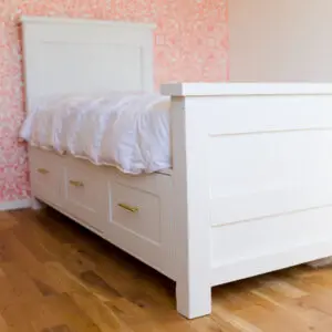 DIY Twin Bed With Drawers