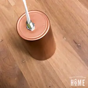 Spray Painted Cup for DIY light fixture