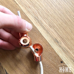 DIY Light copper articulating elbow putting together