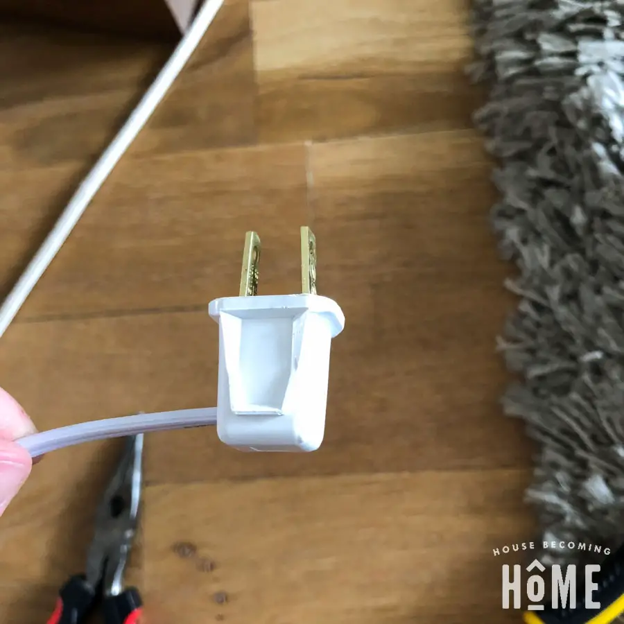 DIY light plug finished