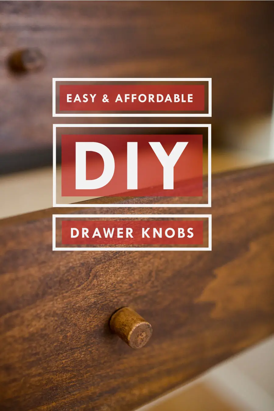 Easy and Affordable DIY drawer knobs