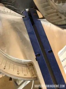 Making a 60 degree cut on a miter saw