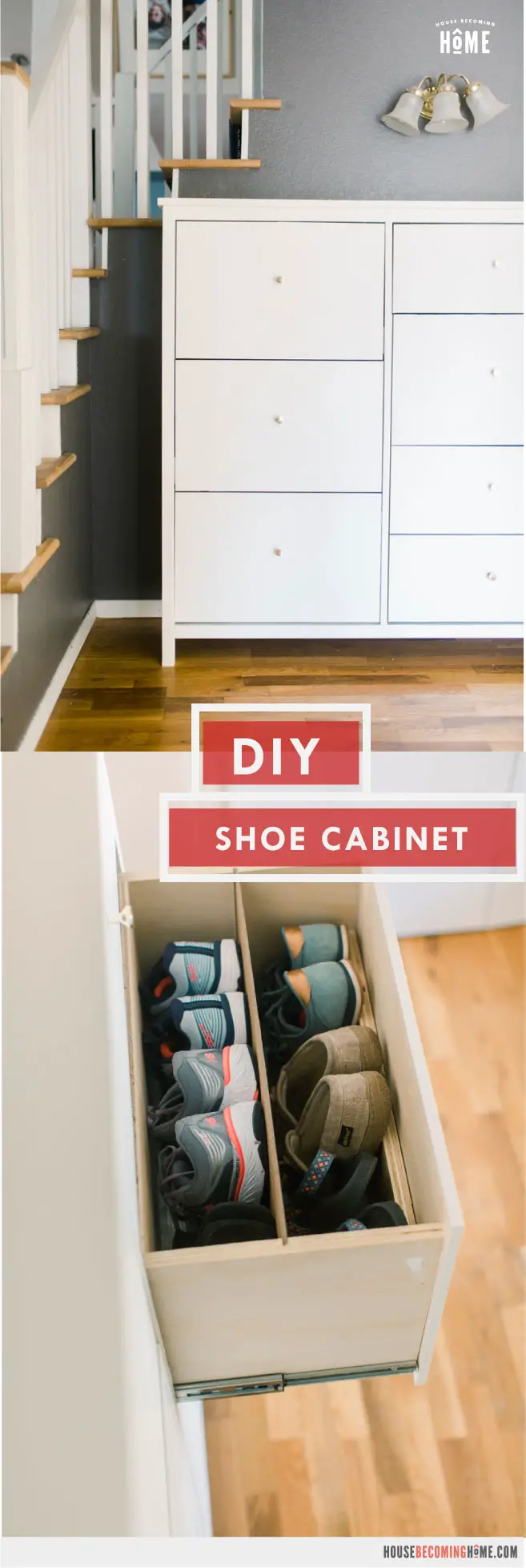 DIY Shoe Cabinet Tutorial