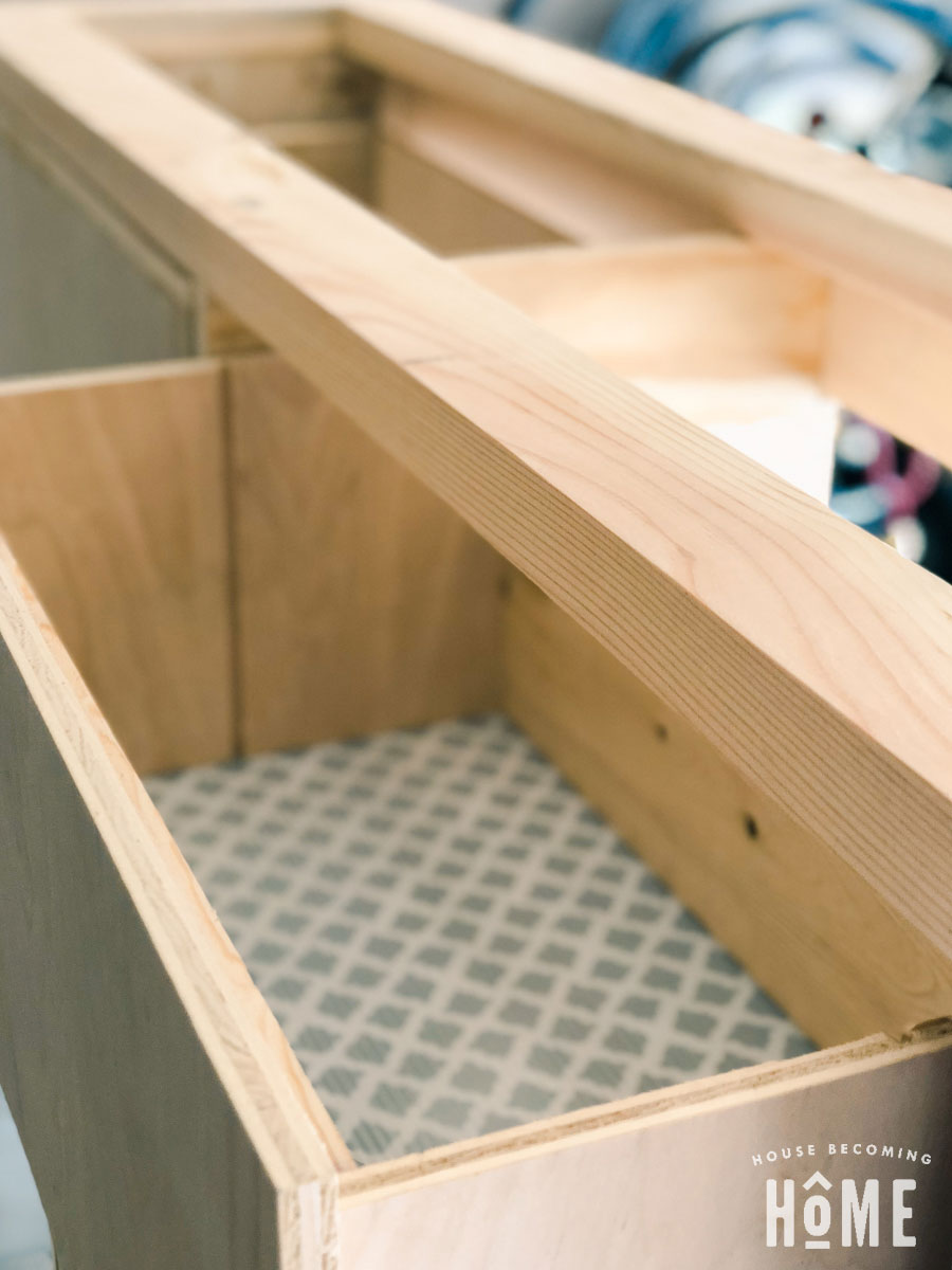 Waterproof Drawer bottom of DIY Shoe Cabinet