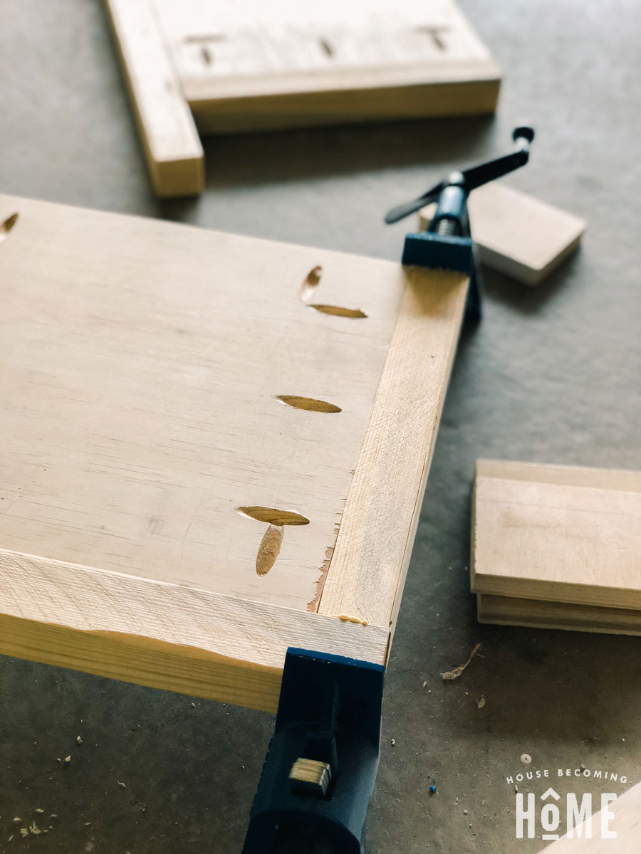 making shoe cabinet sides with pocket holes