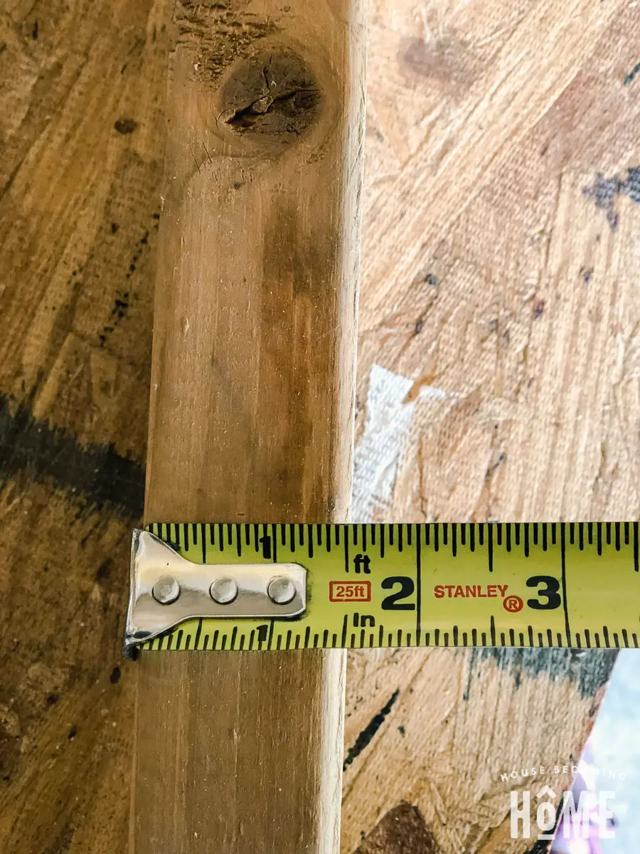 Thickness of 2x6 Used For DIY Door