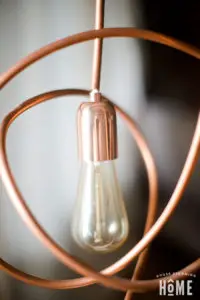 DIY Copper Pipe Light with Edison Bulb