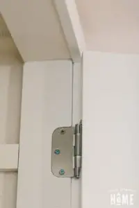 DIY Door hinge on door and frame