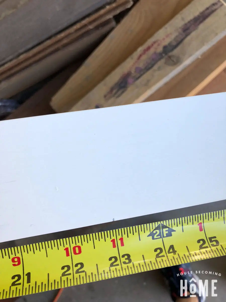 measuring trim for DIY door