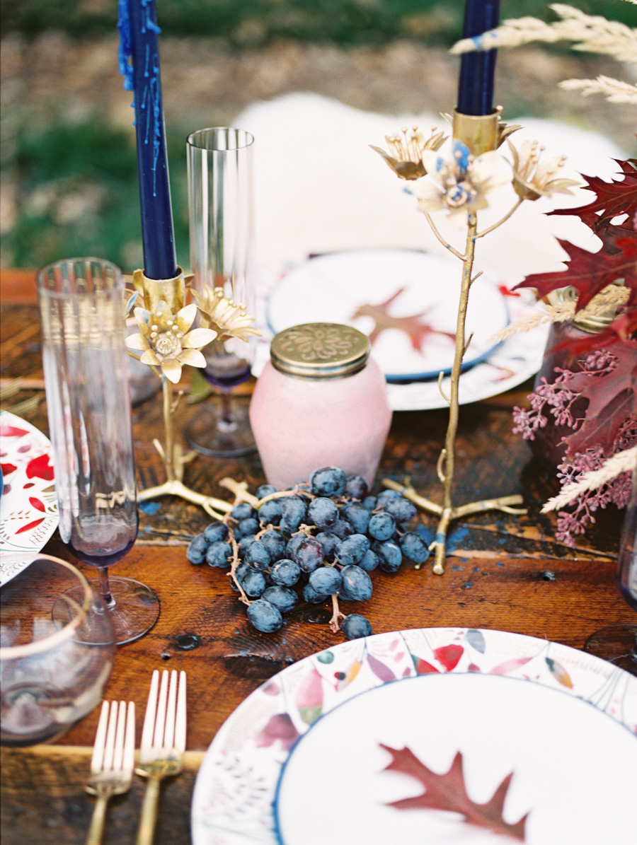Incorporating Fresh Produce into Thanksgiving Tablescape : photo by Callie Hobbs Photography