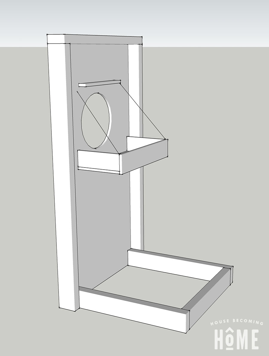 DIY Halloween Candy Holder Design Sketch: flat pack large mouth dracula