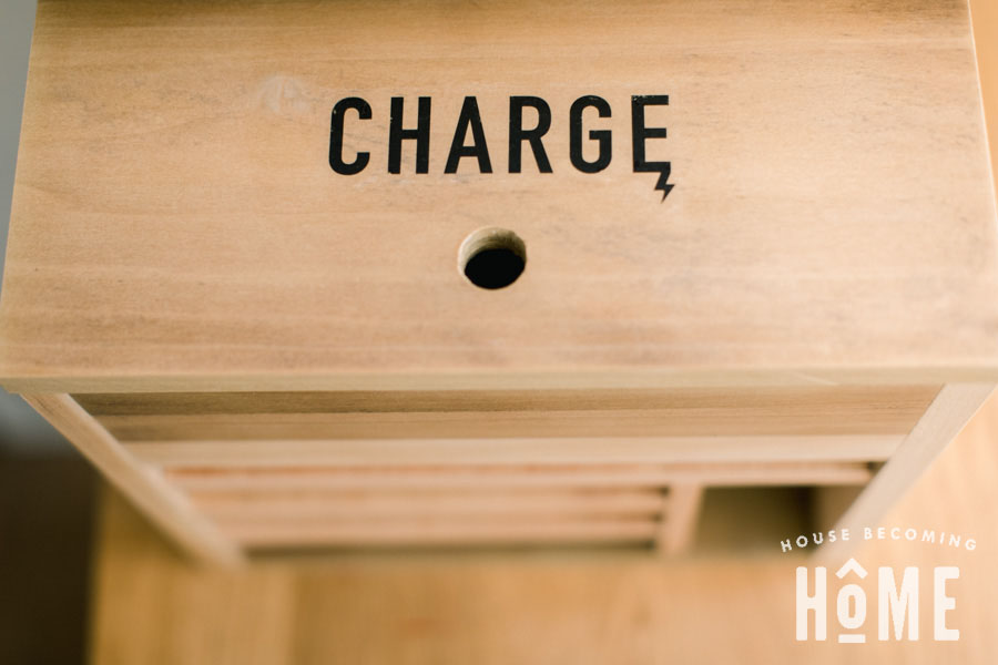 How To Print On Wood : Charge Icon Printed on Charging Station