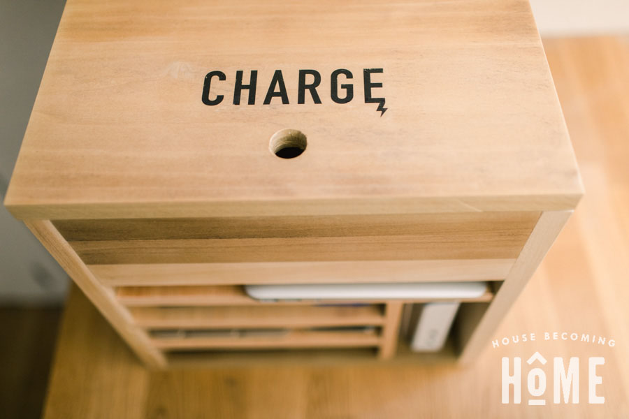 How To Print On Wood : Charge Icon Printed on Charging Station