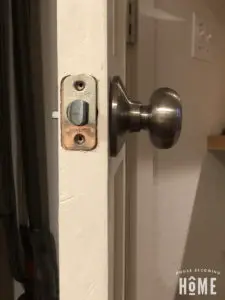 Attaching Door Knob to DIY Door