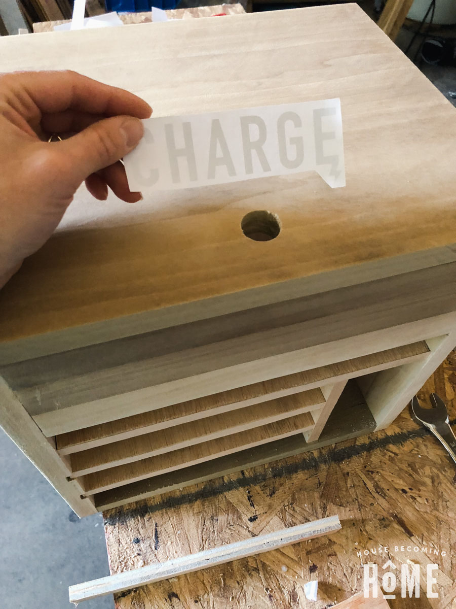 How To Print On Wood : Charge Icon Printed on Charging Station