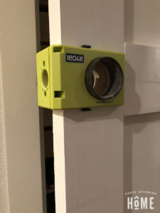 Drilling Door Holes with Ryobi Door Lock Kit