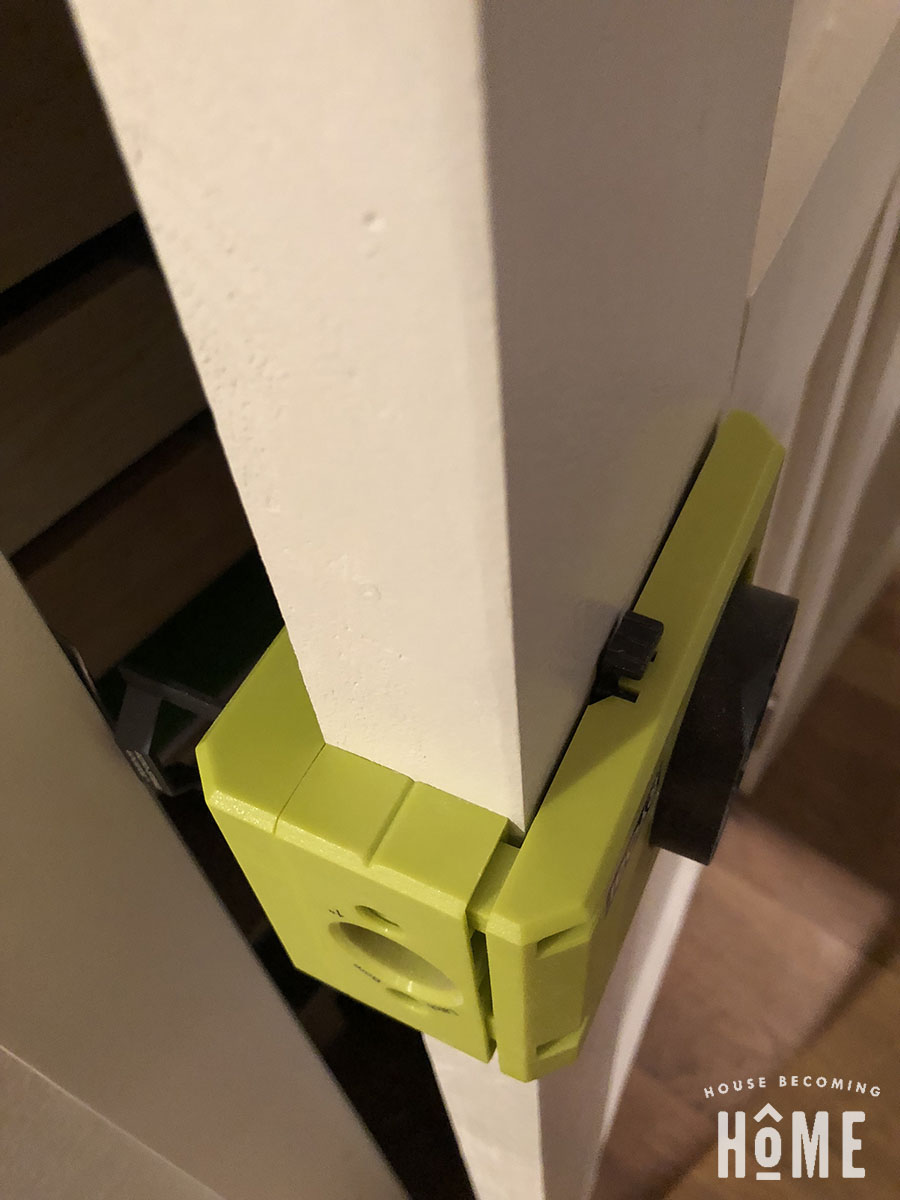 Drilling Door Holes with Ryobi Door Lock Kit