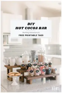 DIY Hot Cocoa Bar with Free Printable Tags