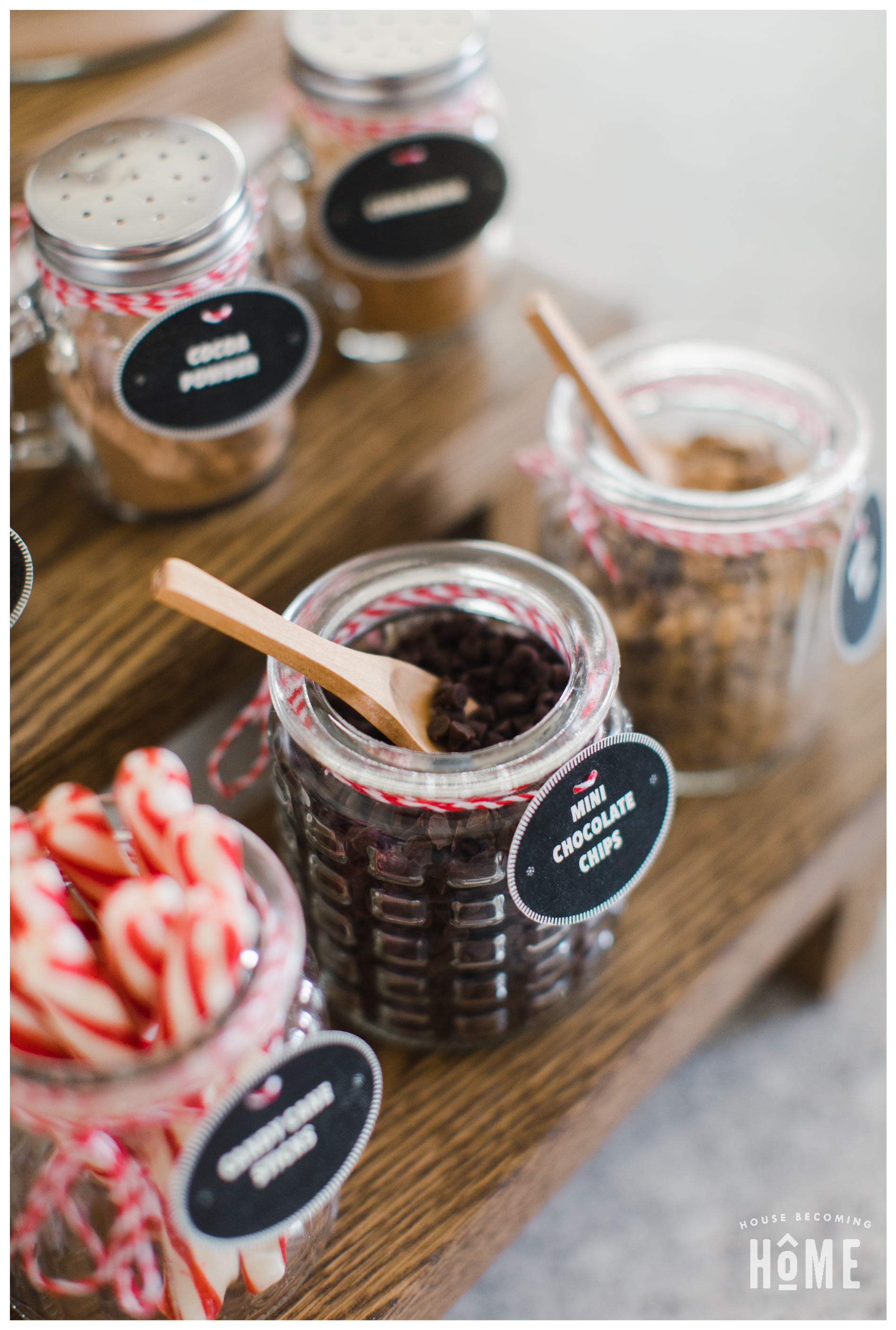 DIY Hot Cocoa Bar Printable Tags House Becoming Home