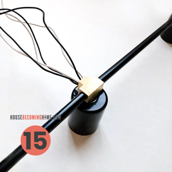 How to make a modern bathroom light fixture. Wiring a DIY light fixture