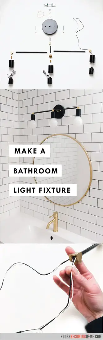 Featured image of post Black And Brass Bathroom Light Fixtures / Matte black vanity light bathroom lights wall sconce wall lamp modern wall light.