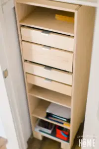 Easy-to-Build organizer with drawers to organize your closet