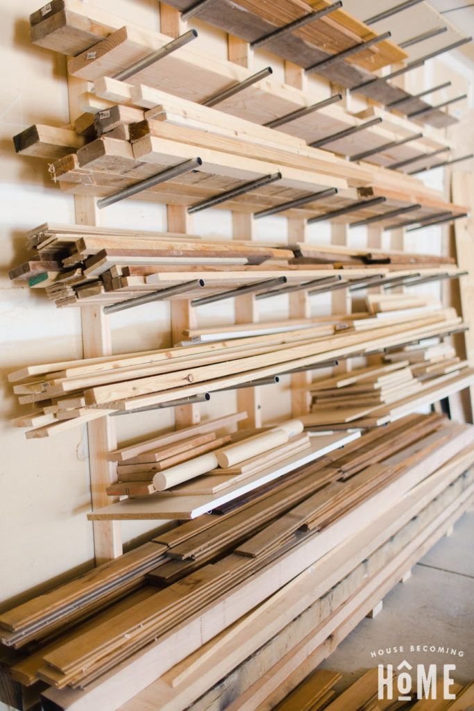 How To Build a Lumber Rack DIY Tips - House Becoming Home