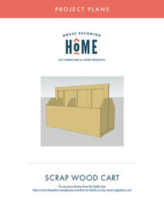 Free Printable PDF Plans for Scrap Wood Organizer Cart