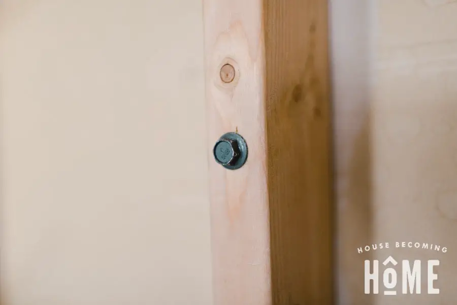 How to Attach a Lumber Rack to the Wall with Hex head Lag Screws