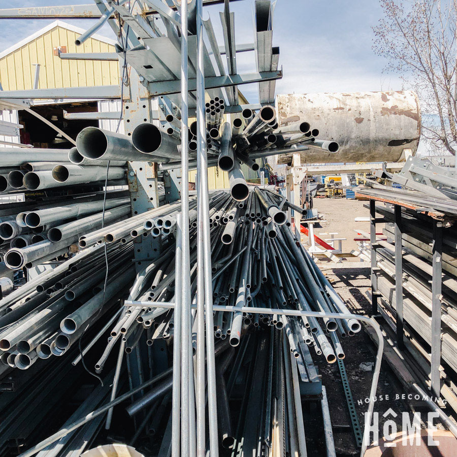 Conduit for Lumber Storage Solution at a Steel Yard