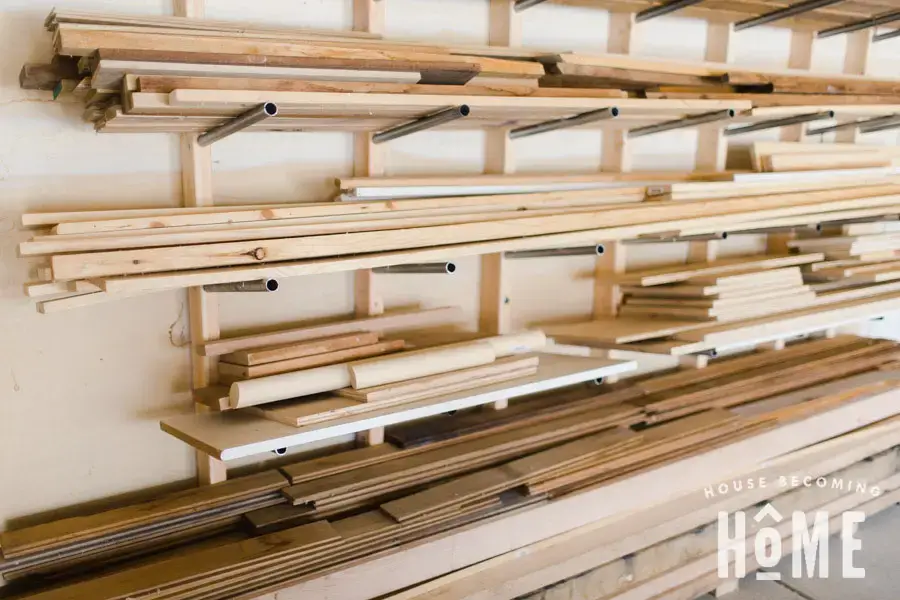 Simple Diy Lumber Rack House Becoming, Wood Storage Rack Ideas