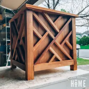 DIY Chippendale Planter Built from Affordable Cedar Lumber