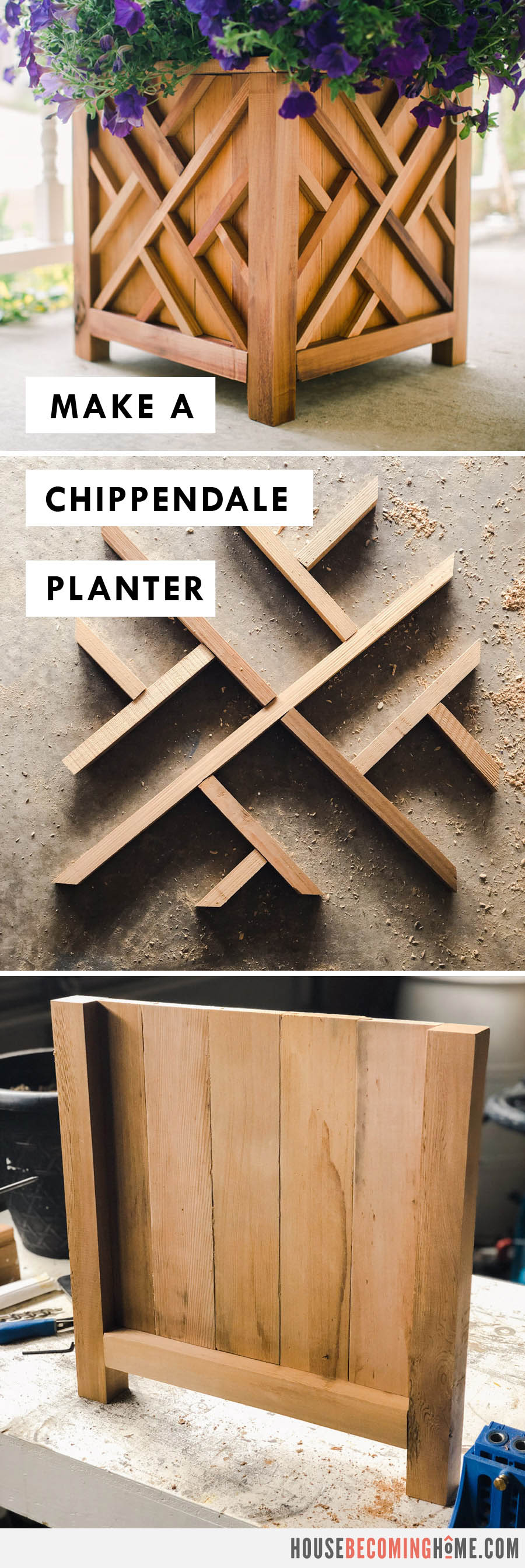 Make a Chippendale Planter : Free PDF Plans and Instructions