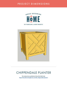 Download Plans for DIY Chippendale Planter