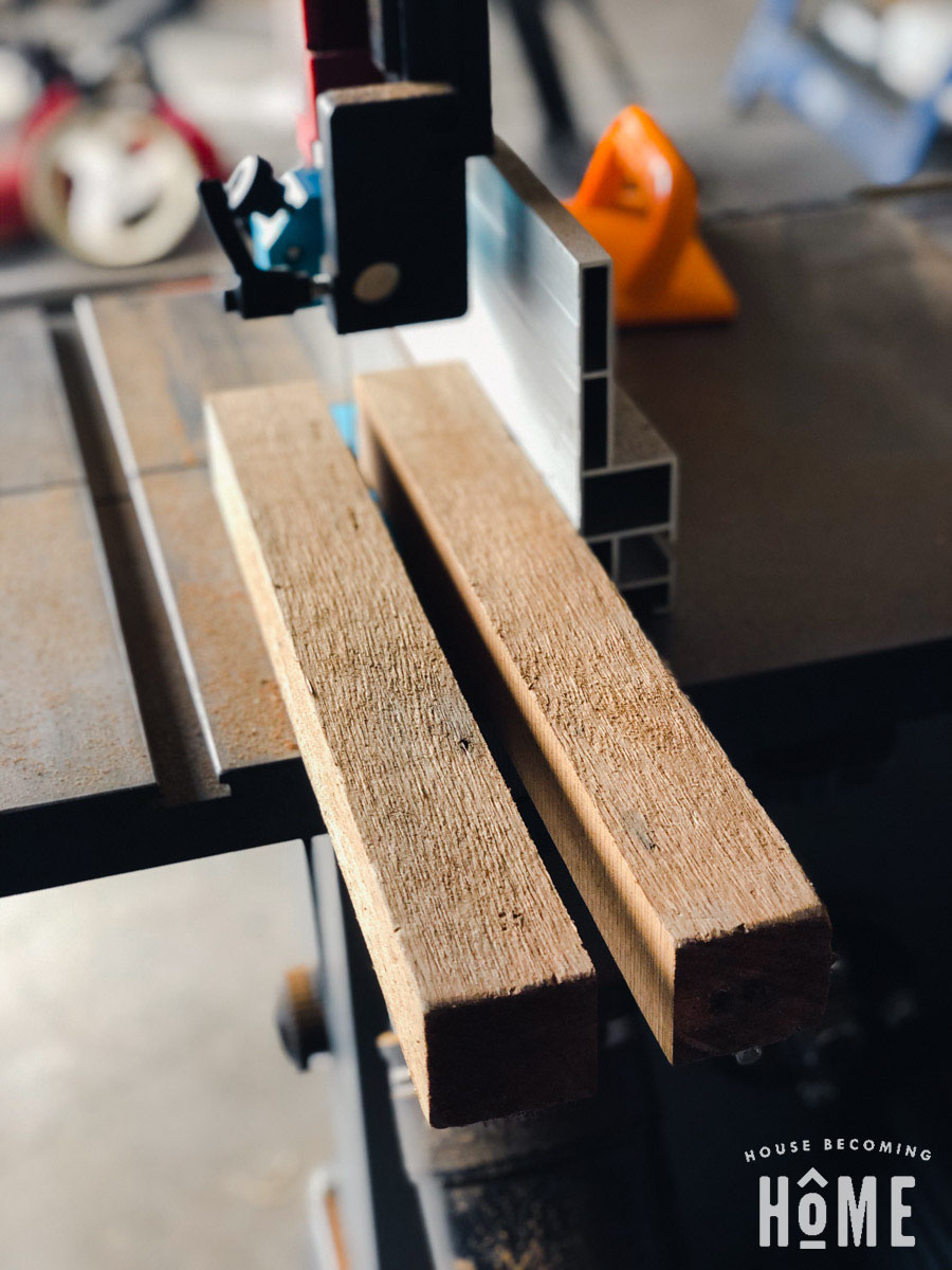 2x4 Cedar Cut in Half for DIY Chippendale Planter