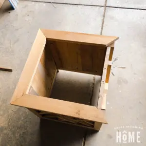 Mitered Top for DIY Cedar Planter with Decorative Panels