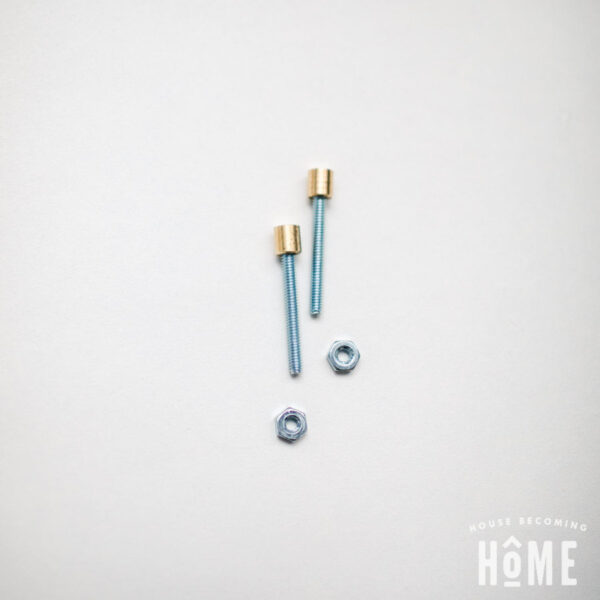 Hardware Needed to Attach DIY Toilet Paper Holder to House