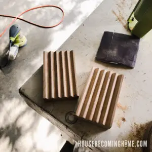 Sanding a Wood Soap Dish