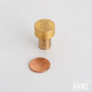 Solid Brass Knob Round Cylinder