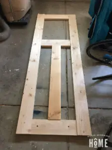 DIY Craftsman Door from 2x6s