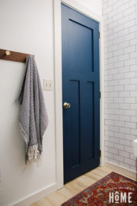 DIY Blue Bathroom Door Using Rockler Beadlock Pro Kit