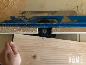 Routing Slots in DIY Door with 1/4" slot cutter on router table