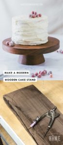 Make a Wood Cake Stand : Pin It