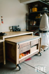 Assembly Table Storage Under Workbench
