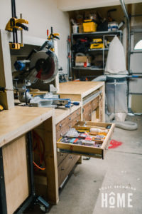 Garage Workshop Storage Drawers for Small Tools and Parts